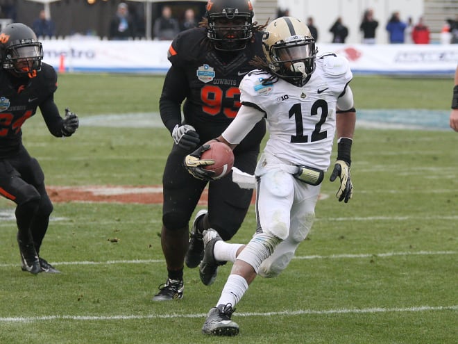 Tommie Thomas had a productive day in his last college game on New Year's Day 2013 in the Heart of Dallas Bowl.
