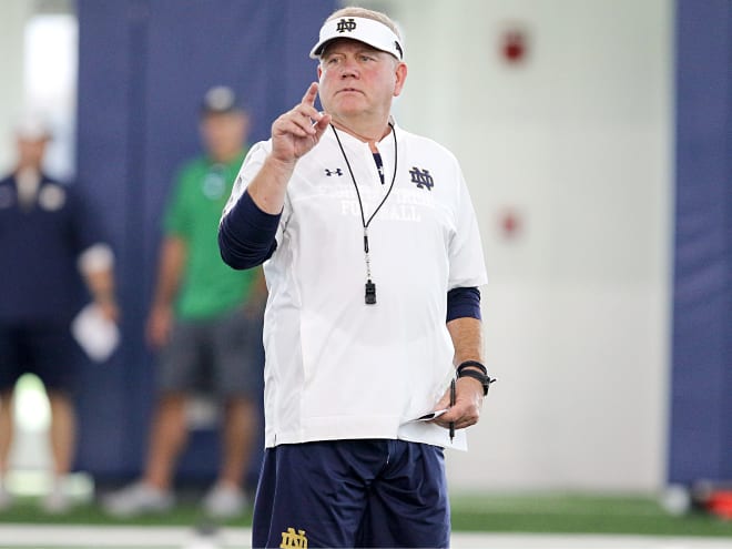 Notre Dame Fighting Irish football head coach Brian Kelly