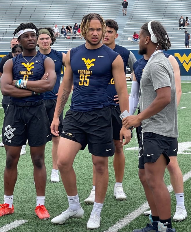 Taylor-Barrocks competed in the West Virginia Mountaineers one-day camp.
