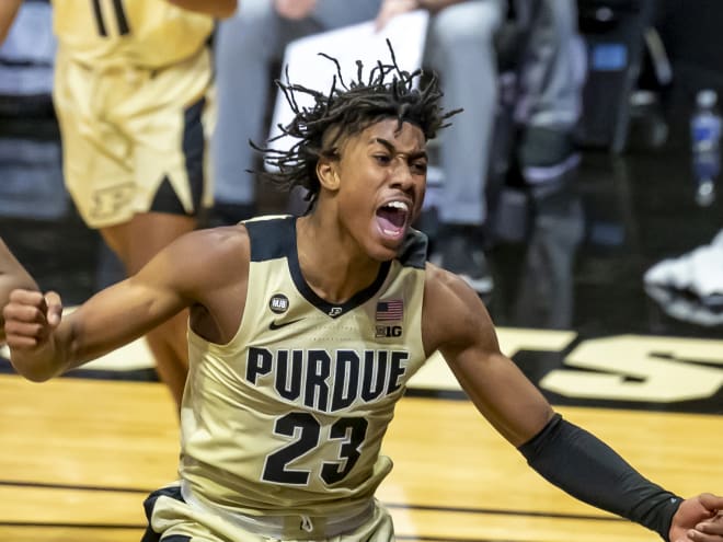 Jaden Ivey had a career best 20 points in the five point Purdue win.