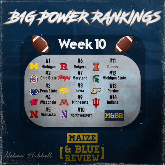 Big Ten Power Rankings Week 10 Maize&BlueReview