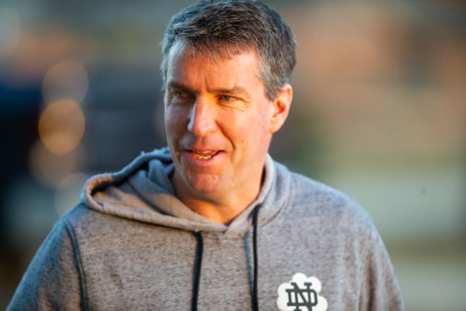 Notre Dame tight ends coach John McNulty