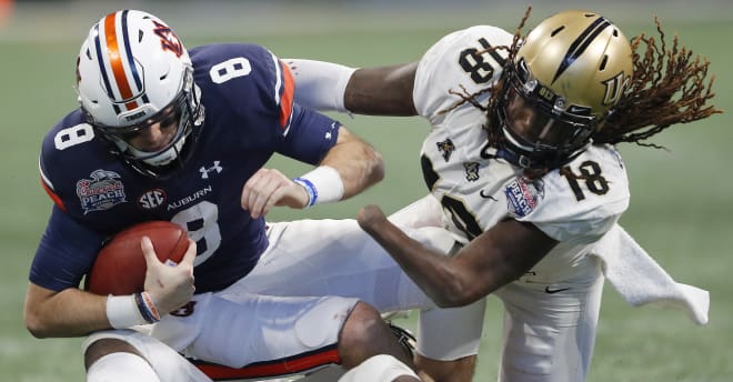 Shaquem Griffin had 1.5 sacks and 12 tackles in the Peach Bowl.