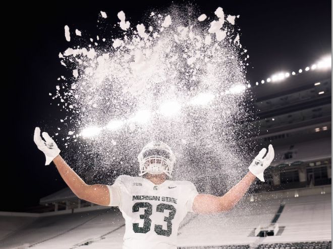 Alexander McPherson visits Michigan State on Jan. 20, 2024. (Photo courtesy of Alexander McPherson)