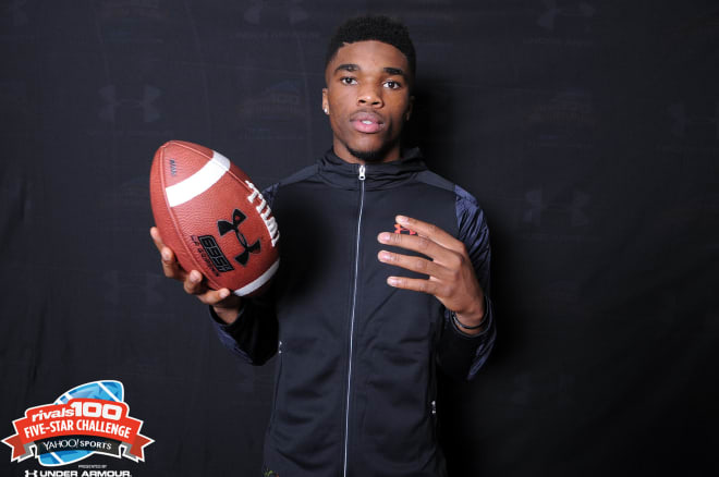 Jeffrey Okudah committed to Ohio State during the Army All-American game