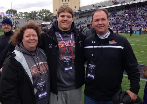 Blaise Andries, who visited Northwestern in October, saw a blizzard of offers in February.