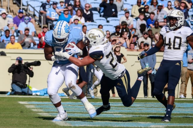 Carl Tucker is fired up for his senior season and to also play in Carolina's new Air Raid offense.
