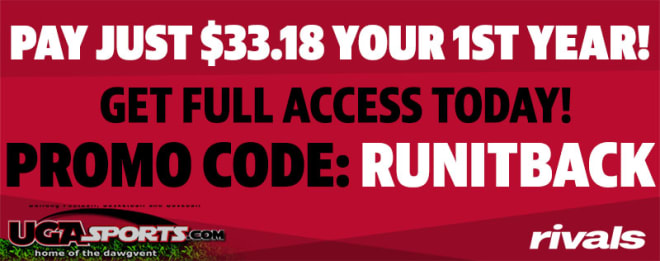 Get your first year of UGASports scoop and analysis for just $33.18. 