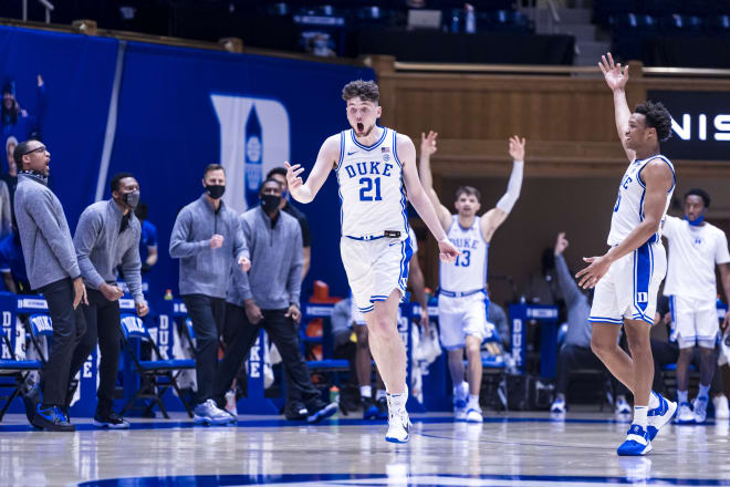 Matthew Hurt scored 17 points and grabbed 11 rebounds in Duke's win over Boston College.