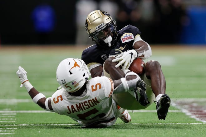 K.D. Nixon hauls in a pass a few weeks ago during the Buffs' loss to Texas in the Valero Alamo Bowl