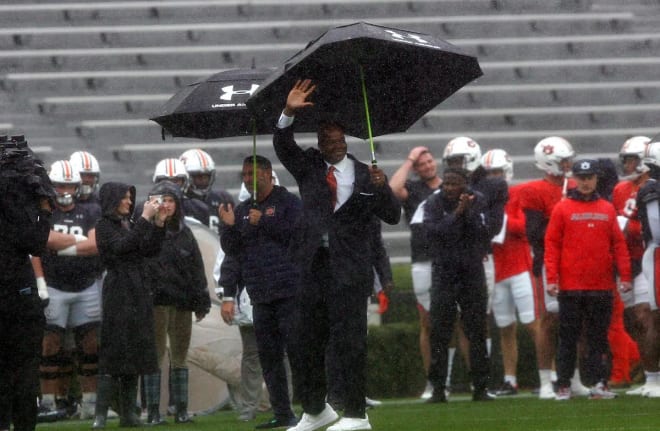 Frank Thomas is acknowledged at A-Day.