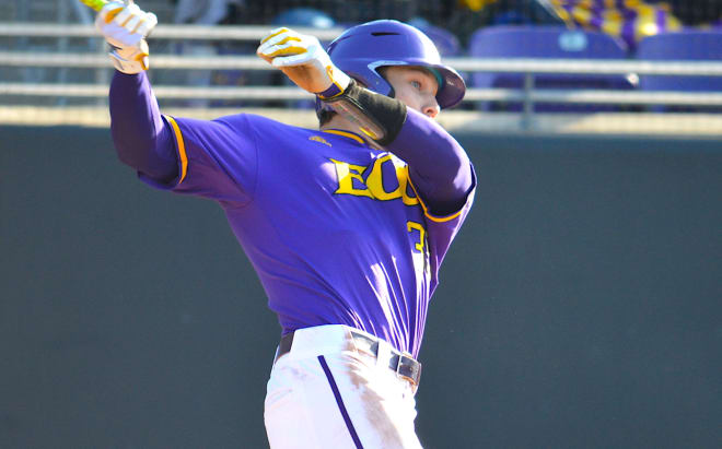 Bryson Worrell's two run homer in the first was key in ECU's Tuesday afternoon win over Elon at Latham Park.