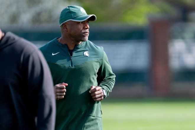 Courtney Hawkins has been Michigan State's wide receivers coach since 2020.