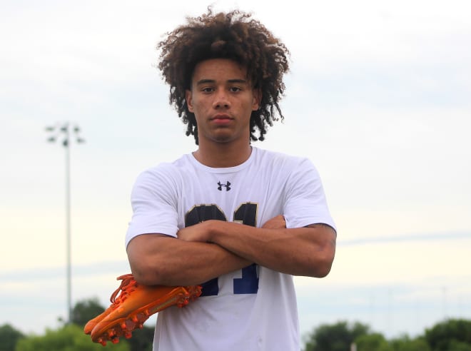 Texas defensive back JD Coffey holds a Notre Dame offer. 