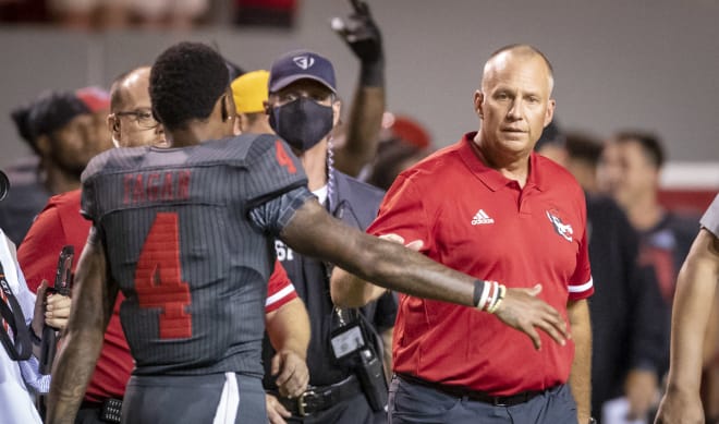 NC State Wolfpack football head coach Dave Doeren