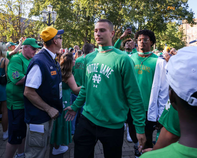 Notre Dame 2024 QB signee CJ Carr has tools that excite head coach Marcus Freeman. However, his most important gift may be something that statistics don't illustrate.