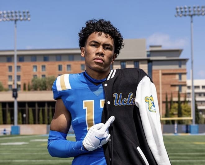 Three-star outside linebacker Landon McComber on his official visit to UCLA this past weekend.