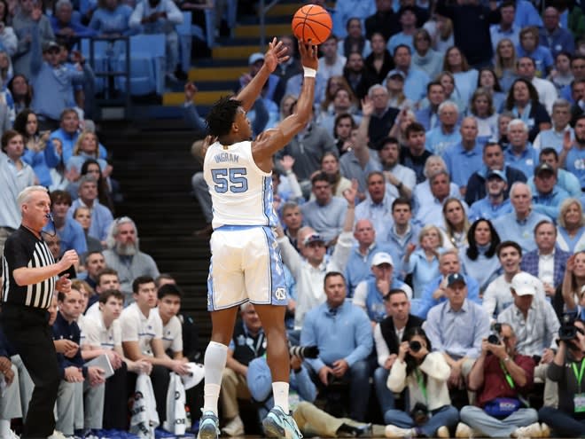 UNC's Harrison Ingram scored 21 points and grabbed 13rebounds in a win over Duke on Saturday.