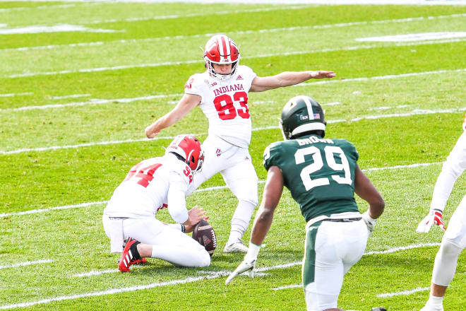 Indiana kicker Charles Campbell