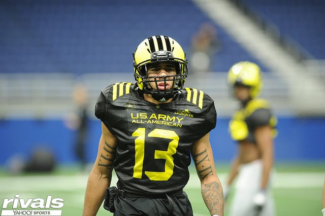Caden Sterns earned MVP honors in Saturday's Army Bowl after recording two interceptions. 