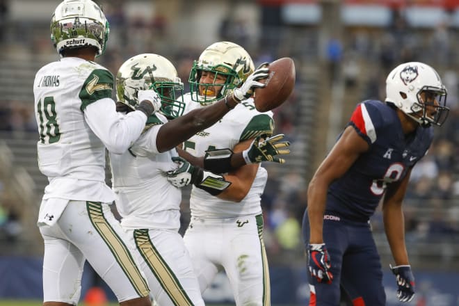 Deatrick Nichols celebrates an interception during the season 