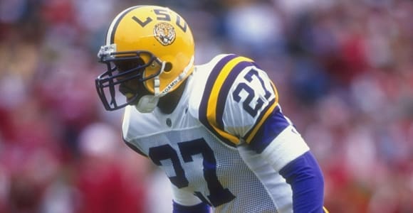 LSU defensive back Cedric Donaldson, one of the heroes of the Tigers' win over Florida in 1997.
