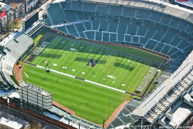 Northwestern has played at Wrigley Field three times in the last 14 years.