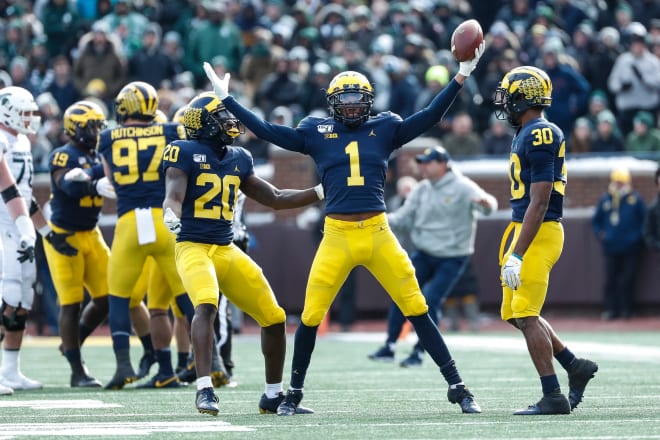 Michigan Wolverines football cornerback Ambry Thomas notched four career interceptions in college.