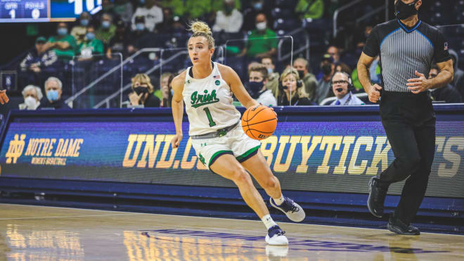 Notre Dame Fighting Irish women's basketball guard Dara Mabrey