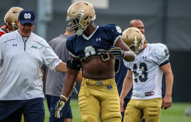 Daelin Hayes has the Jaylon Smith--like build to help in coverage or with the pass rush.