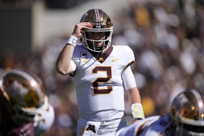 Minnesota quarterback Tanner Morgan. 