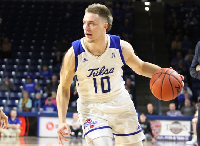 Tulsa's Curran Scott hit a game-winning three at the buzzer against South Florida.