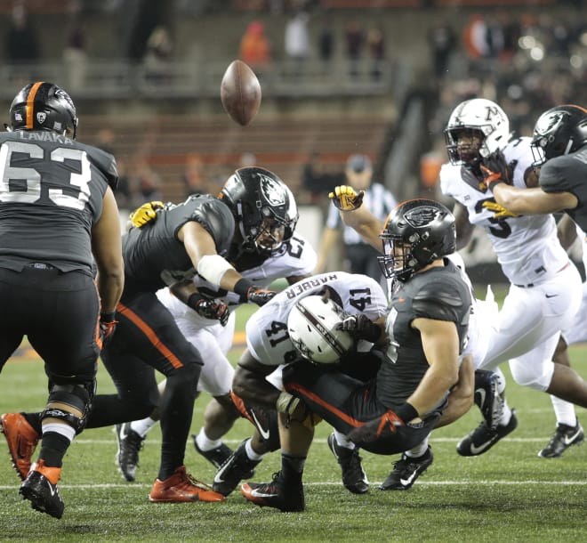 Oregon State has struggled with taking care of the football this season