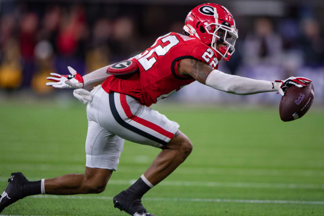 Georgia defensive back Javon Bullard (22) during Georgia's 65-7 win over TCU in the College Football Playoff National Championship Game at SoFi Stadium in Los Angeles, California, on Jan. 9, 2023. Photo by Kathryn Skeean.