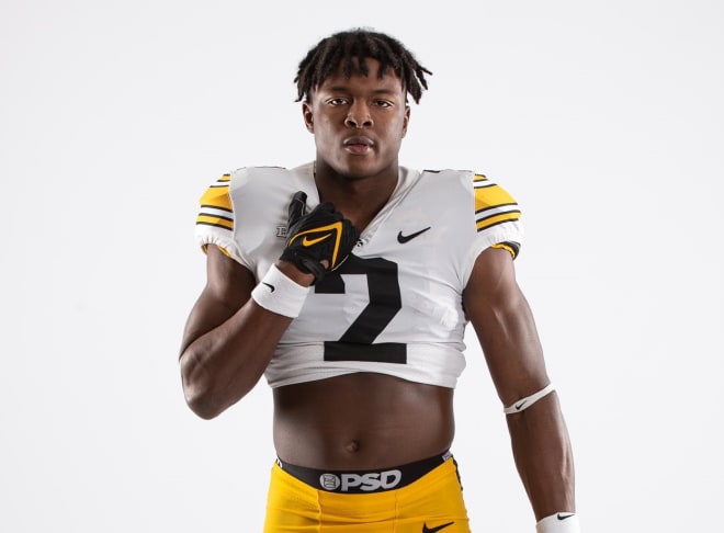 Running back Kaleb Johnson makes the move to Iowa City on June 12.