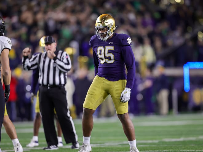 Notre Dame defensive tackle Tyson Ford is no longer an active player on the Irish roster.