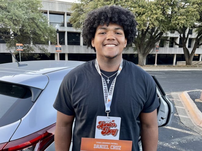 Daniel Cruz visited Texas last weekend and is looking at a couple more college stops this coming weekend. 