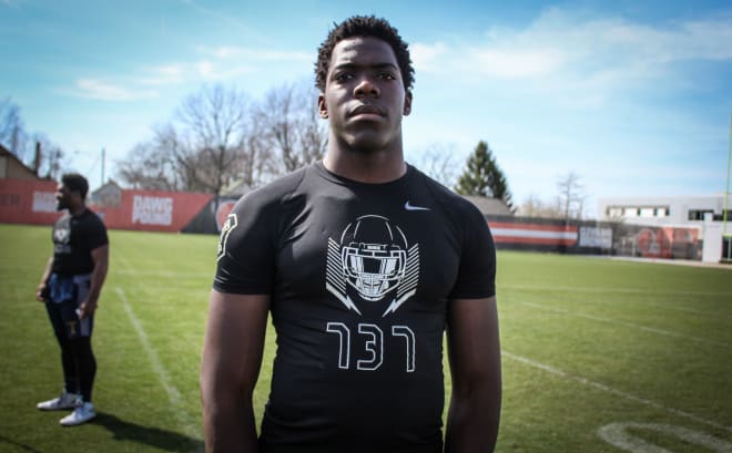 Lewis Center (Ohio) Olentangy Orange five-star defensive end Zach Harrison moved up three spots in the latest update, and remains U-M's top target on the board.