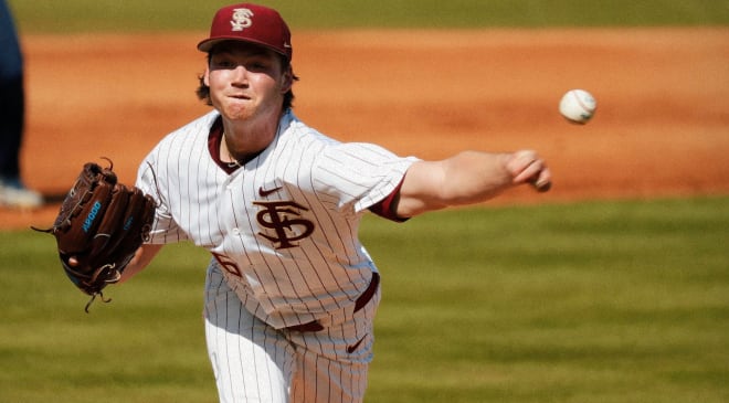 FSU left-hander Jamie Arnold had a career-best 12 strikeouts in 5.2 innings on Saturday.