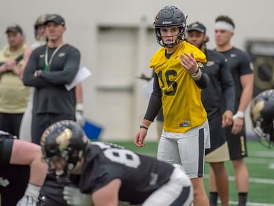 Don't be fooled by the "walk-on" label. Sophomore Aidan O'Connell is a legit contender to be Purdue's backup signal-caller.