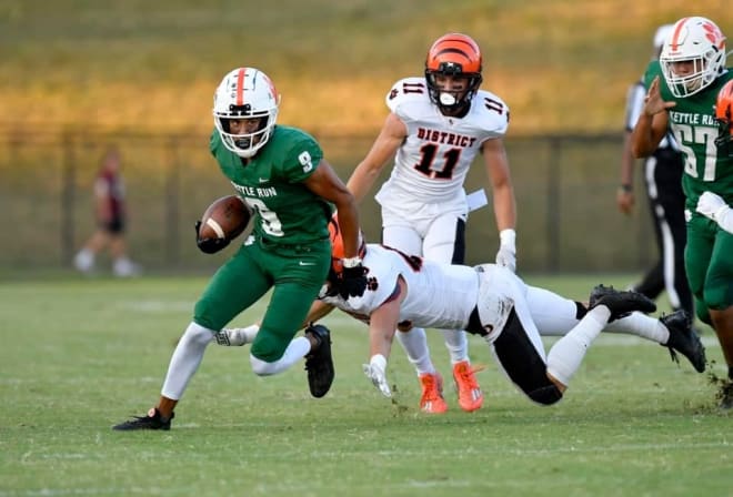 VMI commit Jordan Tapscott is putting together quite the senior season at Kettle Run, where he has 26 receptions for 531 yards and 6 TD's to go with two interceptions, a pick-six and a forced fumble