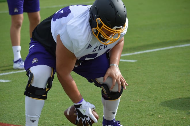 ECU center Brandon Pena could play a big role in the success of this year's ECU football team.