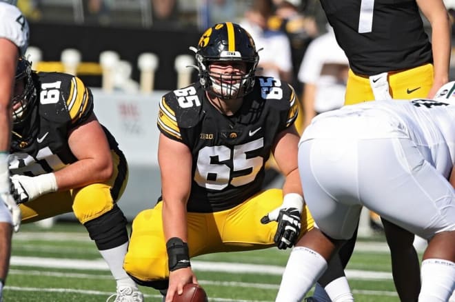 Let's launch the Tyler Linderbaum for Heisman campaign. (photo from the University of Iowa)