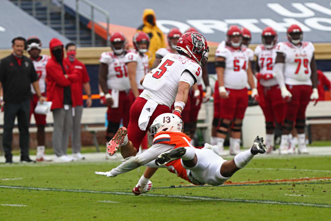 NC State Wolfpack football receiver Thayer Thomas