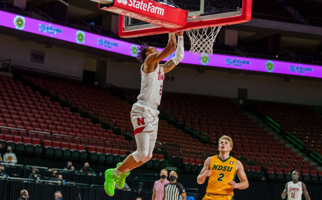 Trey McGowens had 19 points and was one of four Huskers in double figures in a 79-57 win over North Dakota State on Saturday.