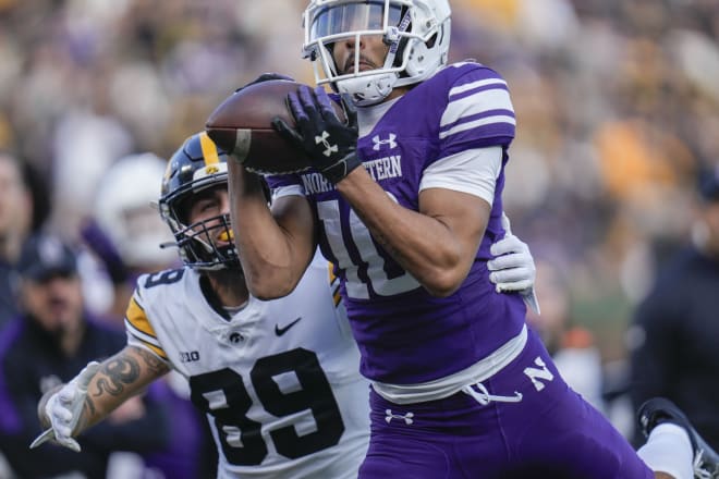 Theran Johnson picked off a Deacon Hill pass in the end zone for Northwestern.