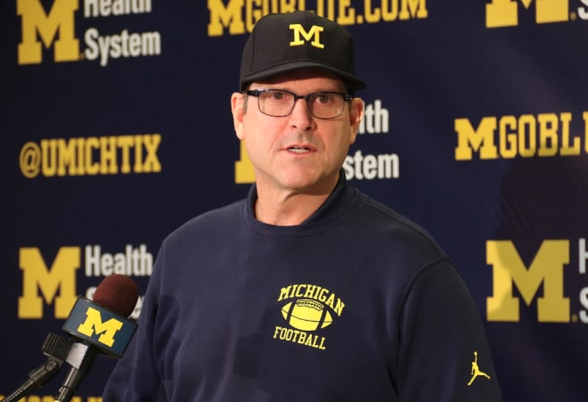 themaizeandbluereview live updates from jim harbaugh s noon press conference