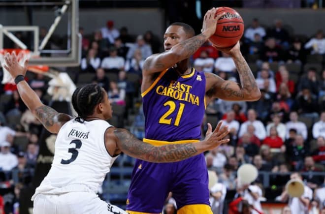 B.J. Tyson and ECU fall in Orlando to UCF in the first round of the American Athletic Conference Tournament.