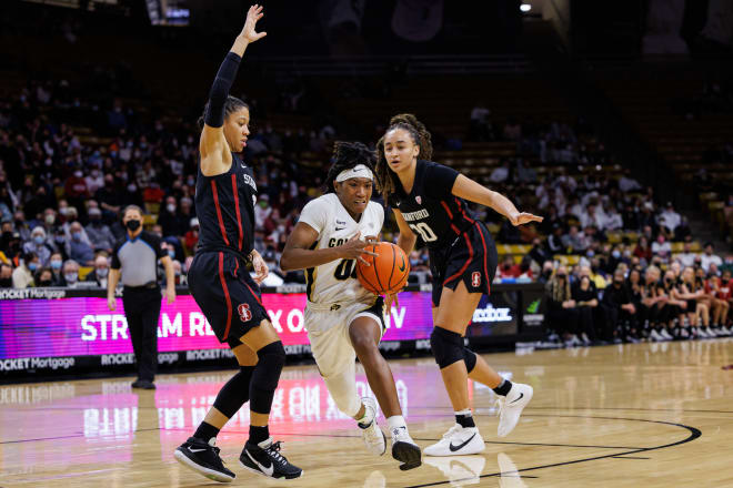 Jaylyn Sherrod finished the night with six points, five steals and five turnovers