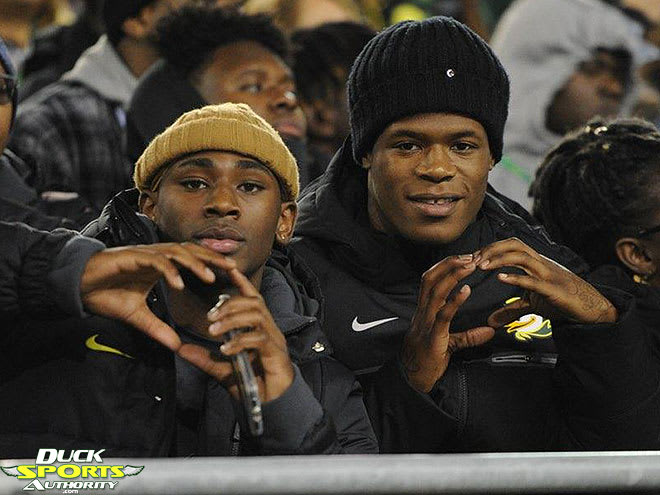 Avantae Williams (right) is out but Rivals100 ATH Seven McGee is still in